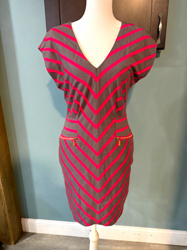 Ark gray pink striped - pink,